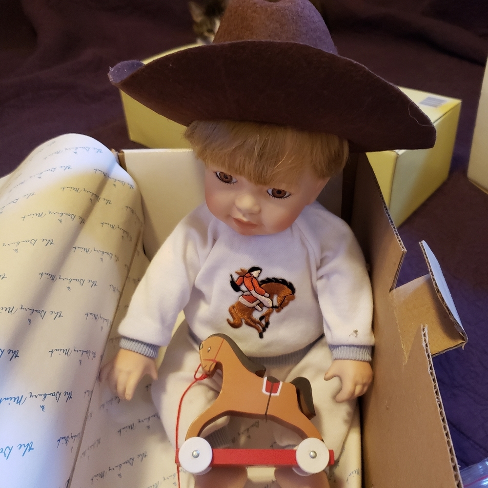 Billy Porcelain Doll by Linda Steele Danbury Mint